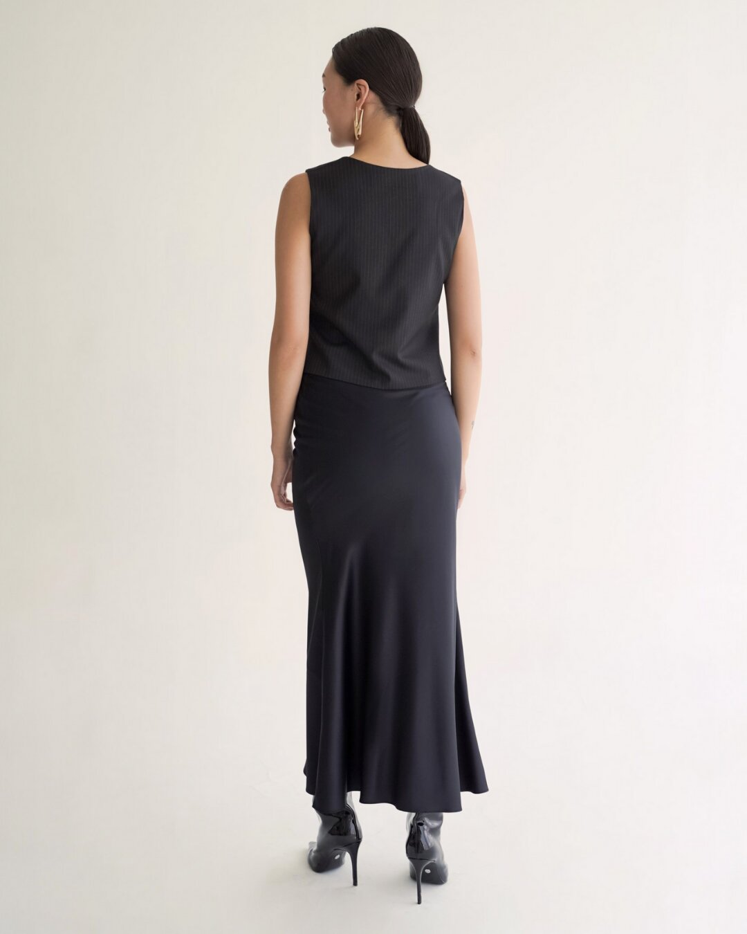 Maxi Silk-Satin Skirt