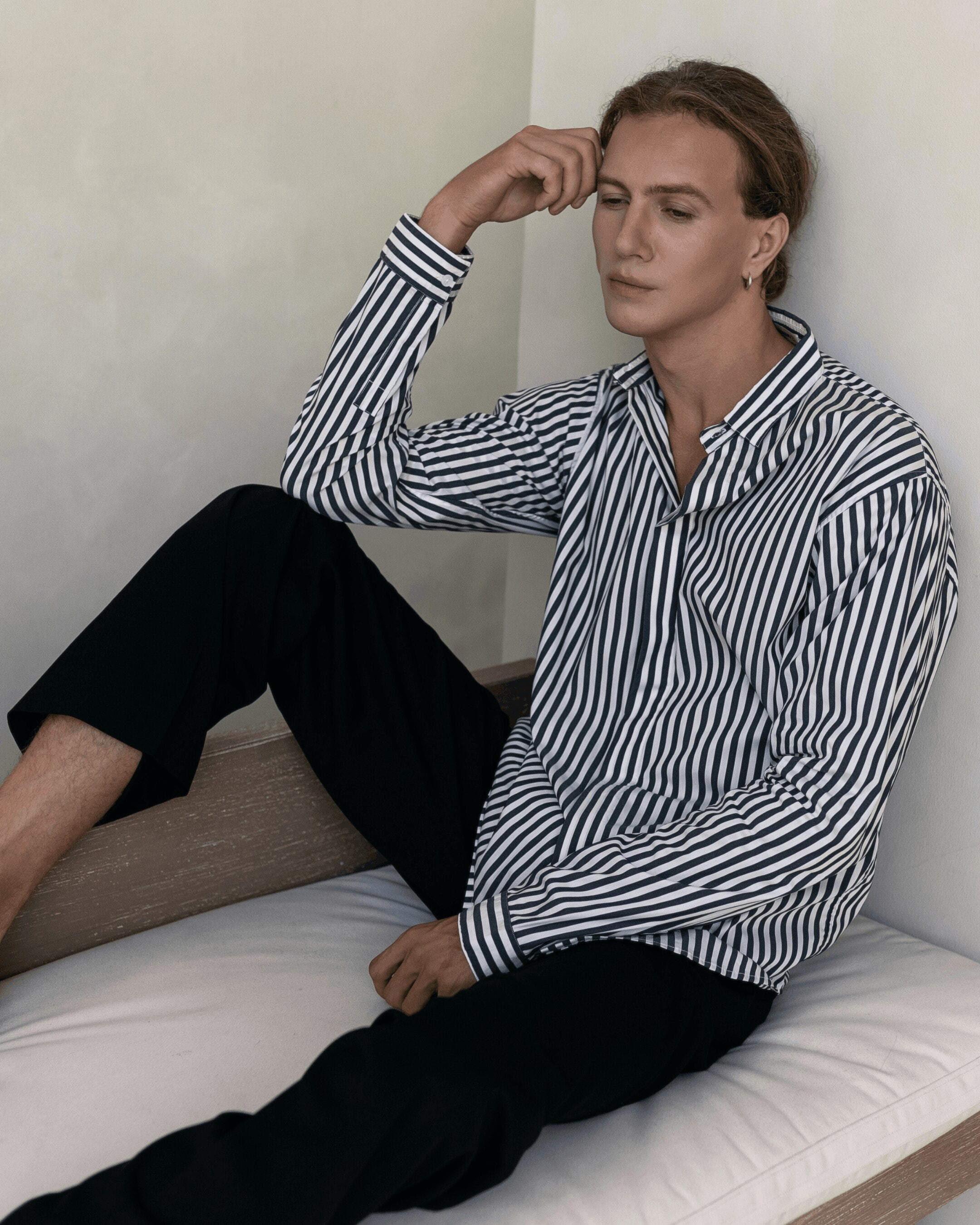 Regular Fit Cotton Stripped Shirt