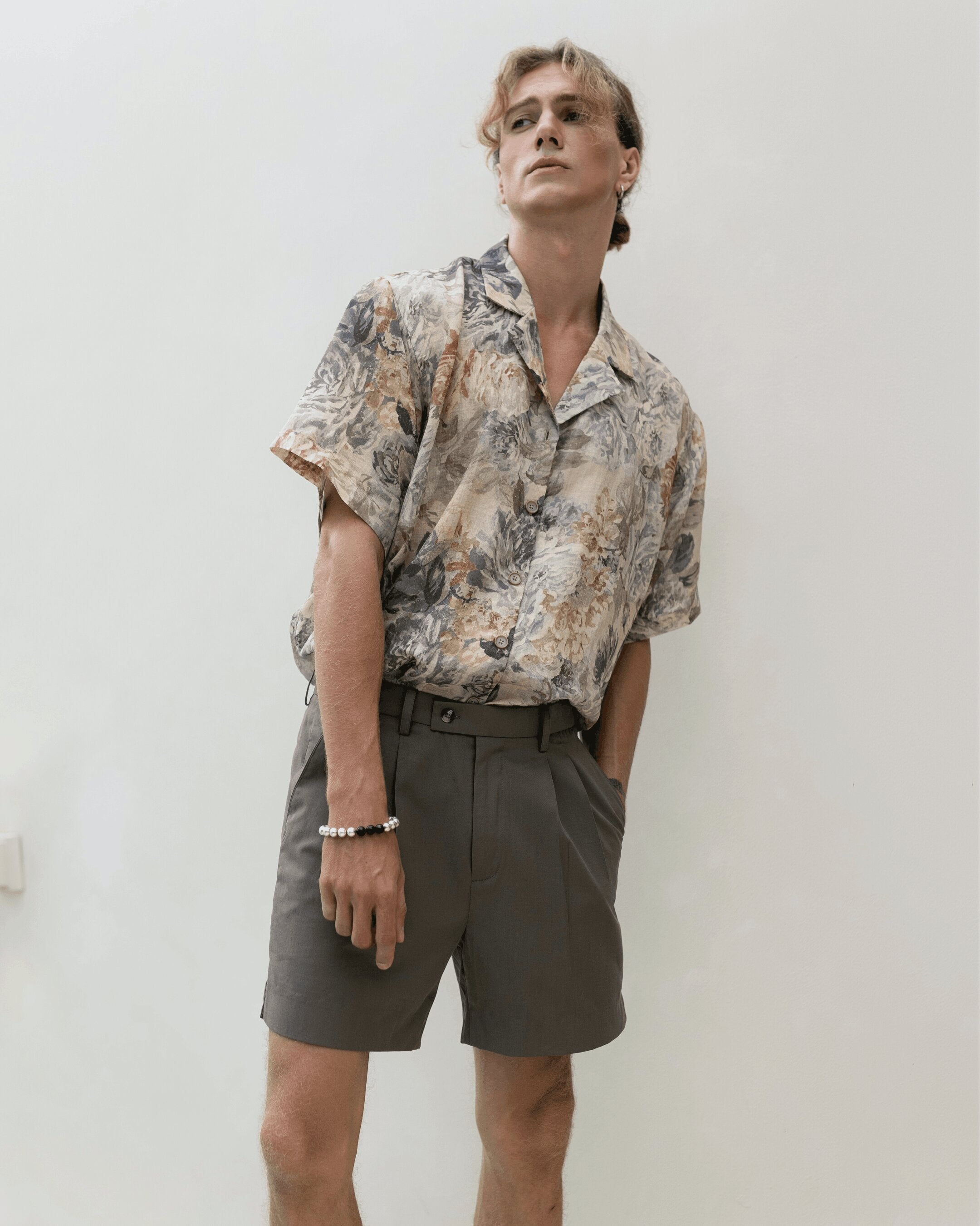 Floral Print Linen Shirt