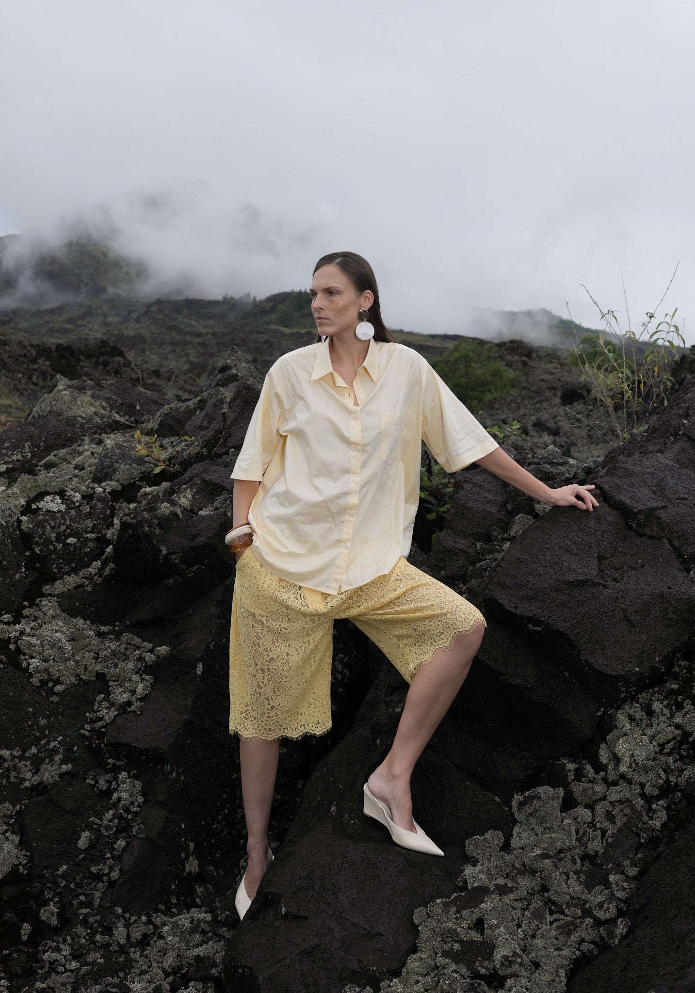 Solara Lace Bermuda Pants