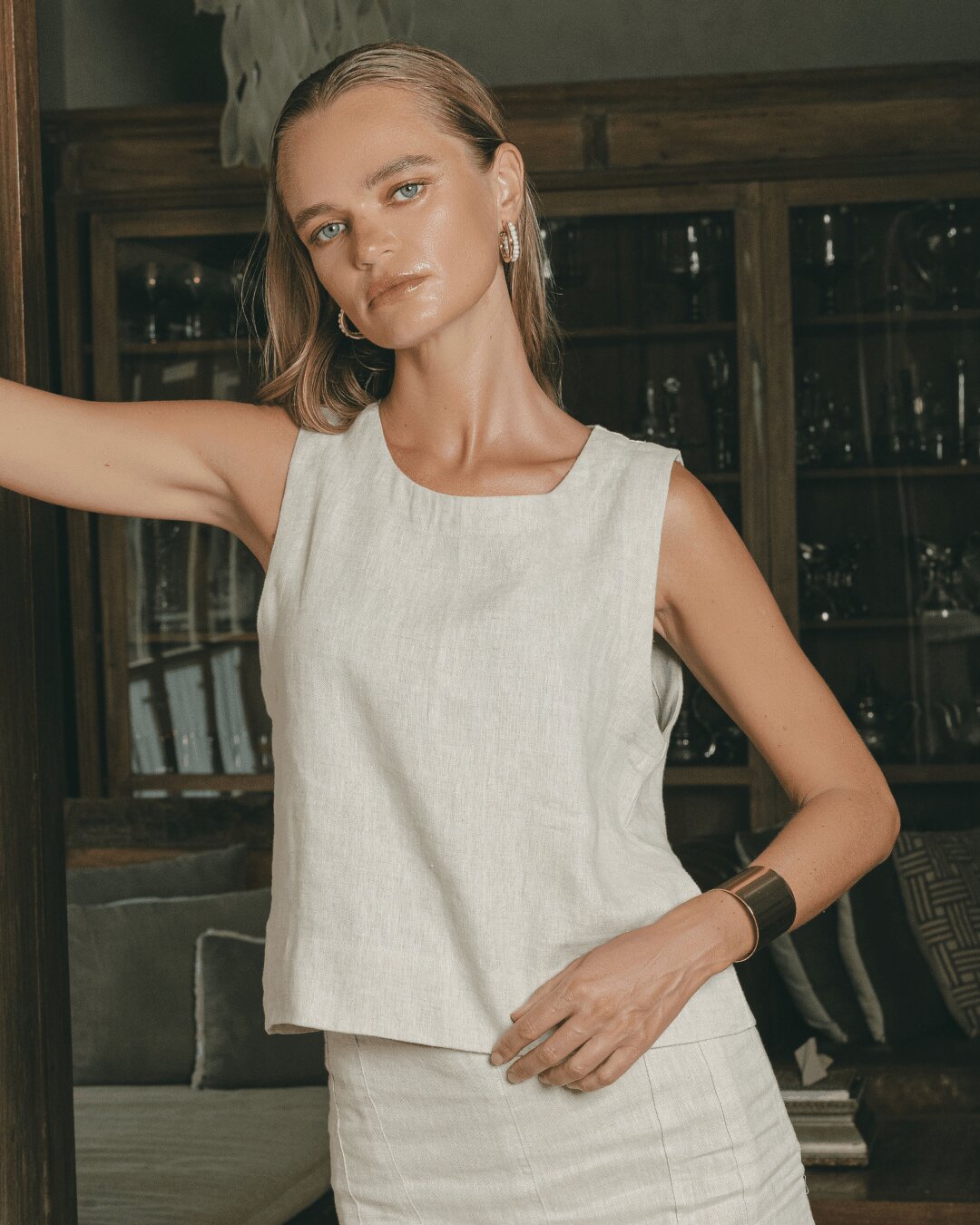 Arena Tank Top Linen