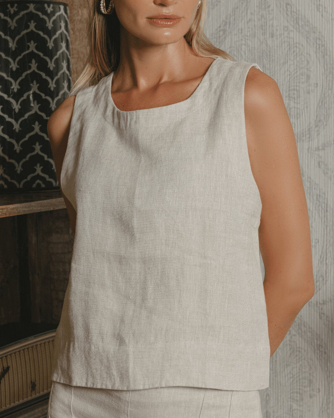 Arena Tank Top Linen