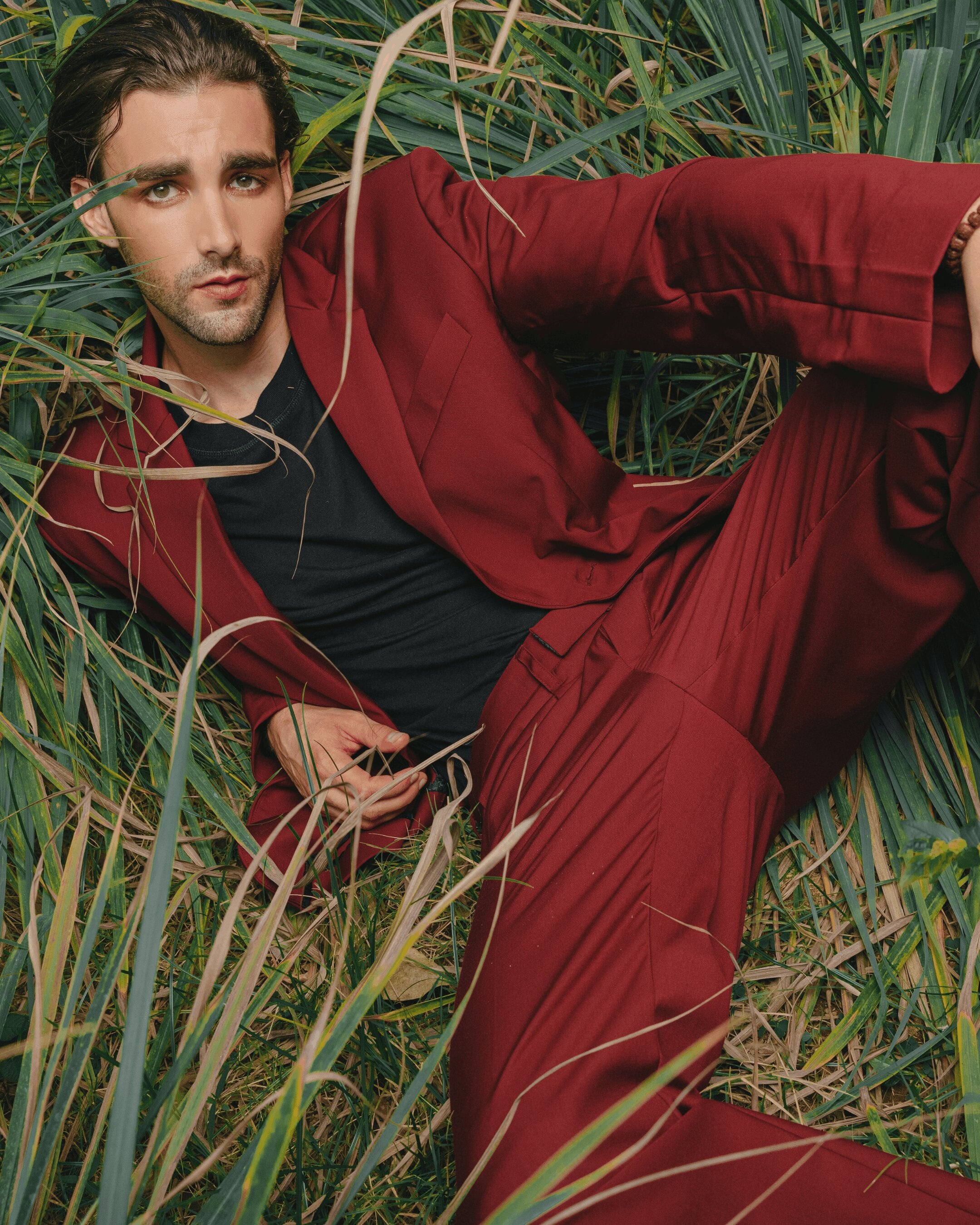 Single Carmine Blazer Man