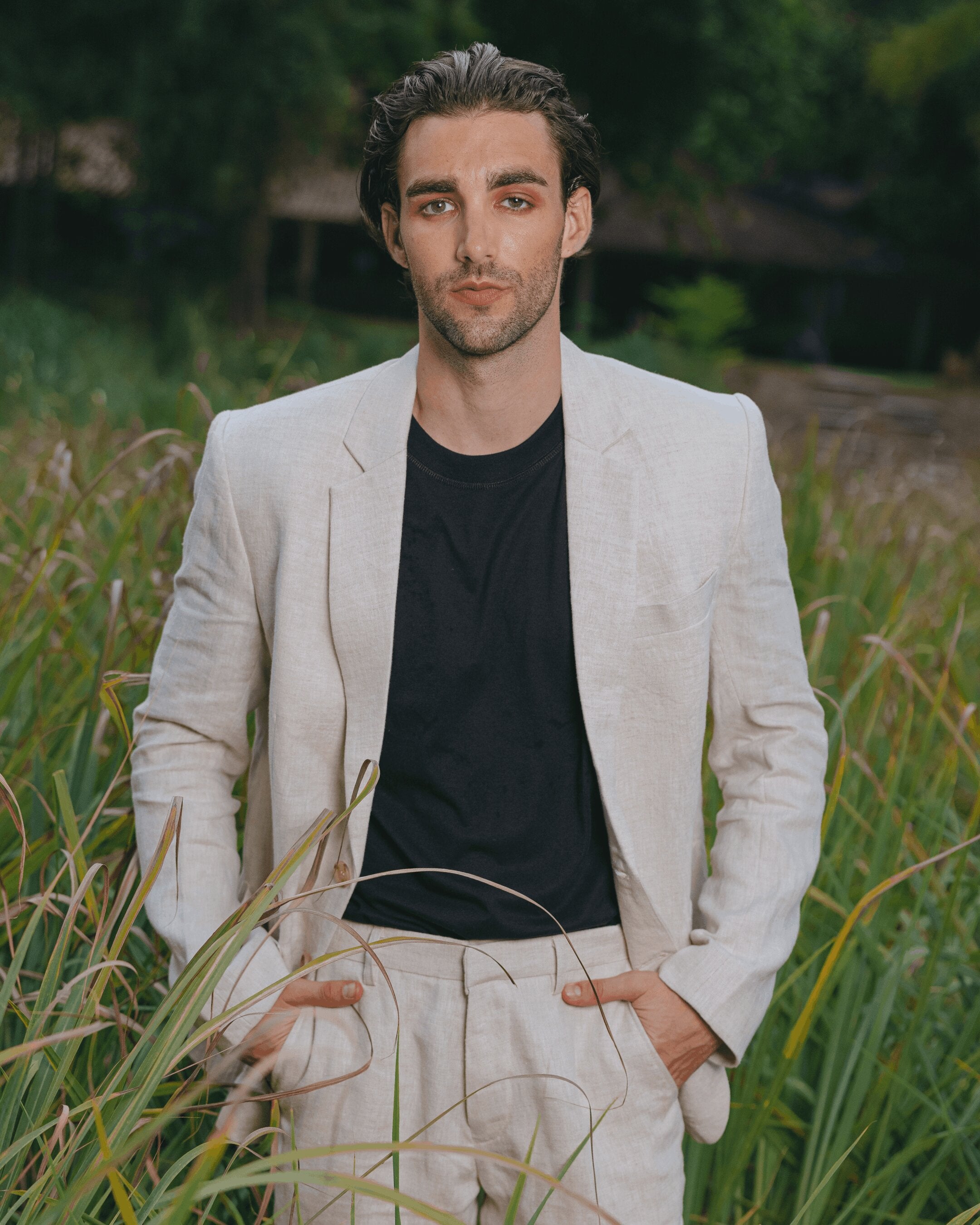 Single Breasted Linen Blazer