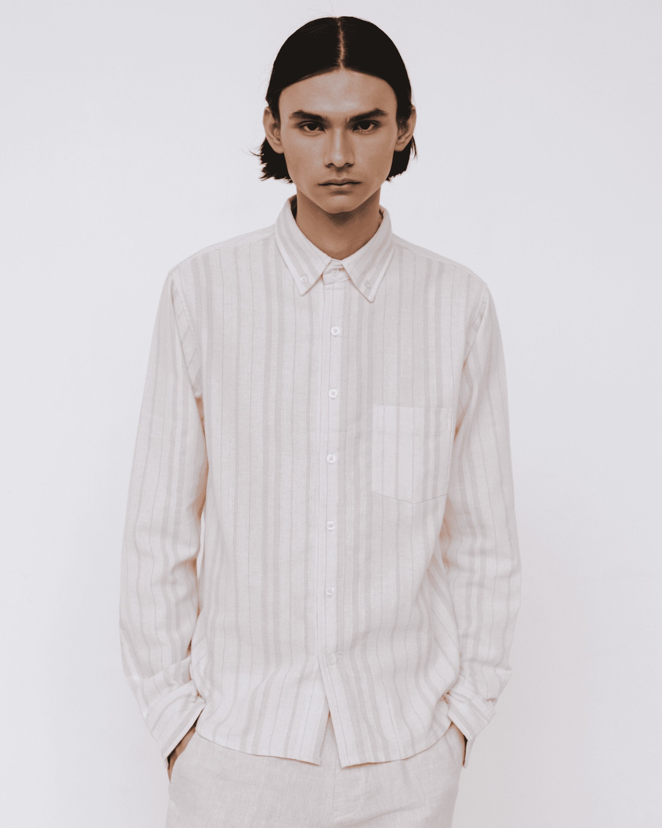 Regular Shirt Linen Stripes