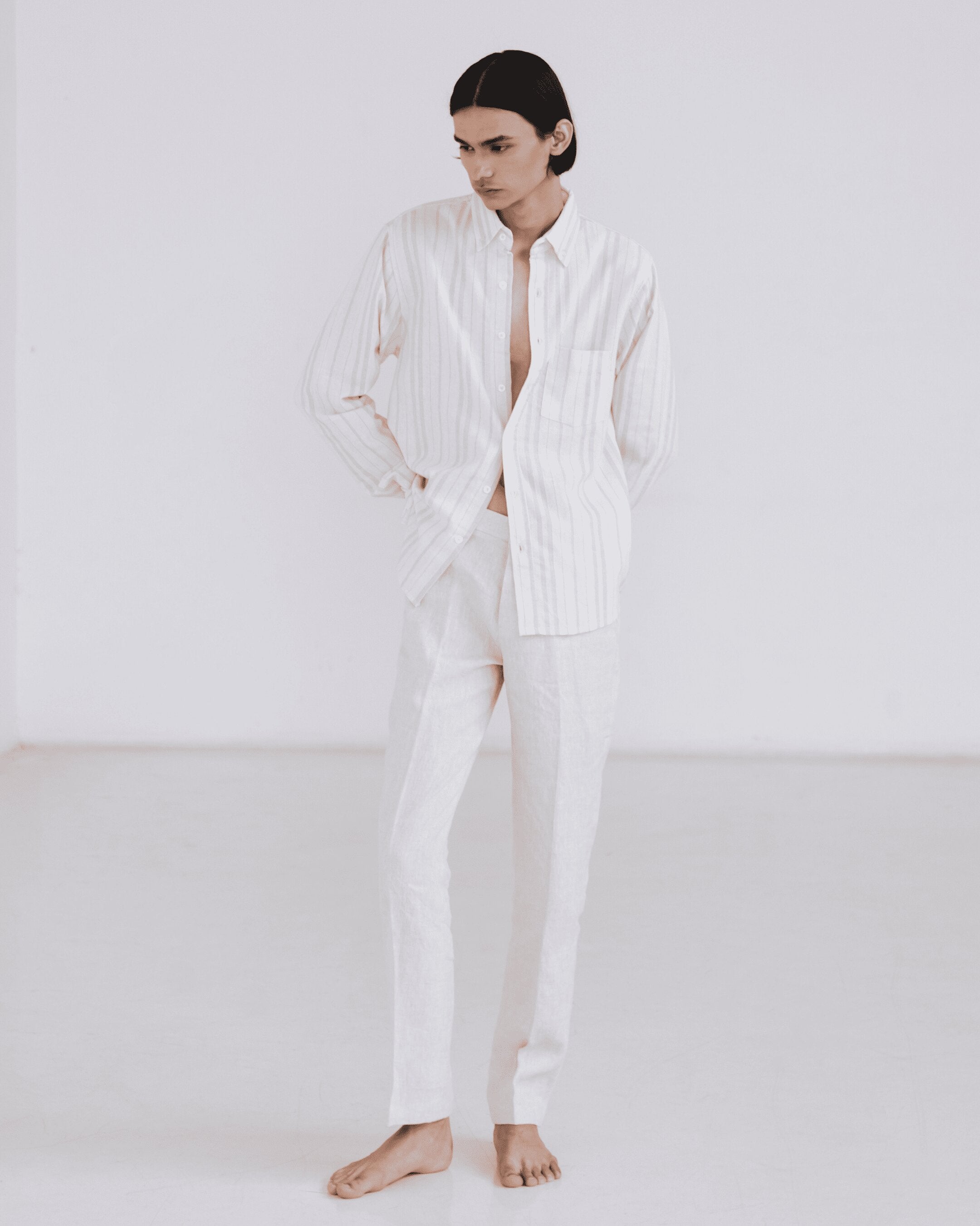 Regular Shirt Linen Stripes